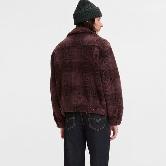 Levi’s COZY VINTAGE RELAXED FIT SHERPA TRUCKER JACKET NWT - Picture 2 of 12